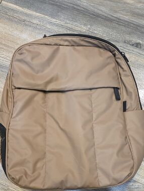 CALPAK Luka 15" Nylon Laptop Backpack Chocolate Padded Multiple Compartments